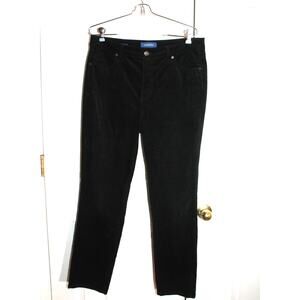 Talbots Black High Waist Straight Leg Corduroy Jeans sz 10P